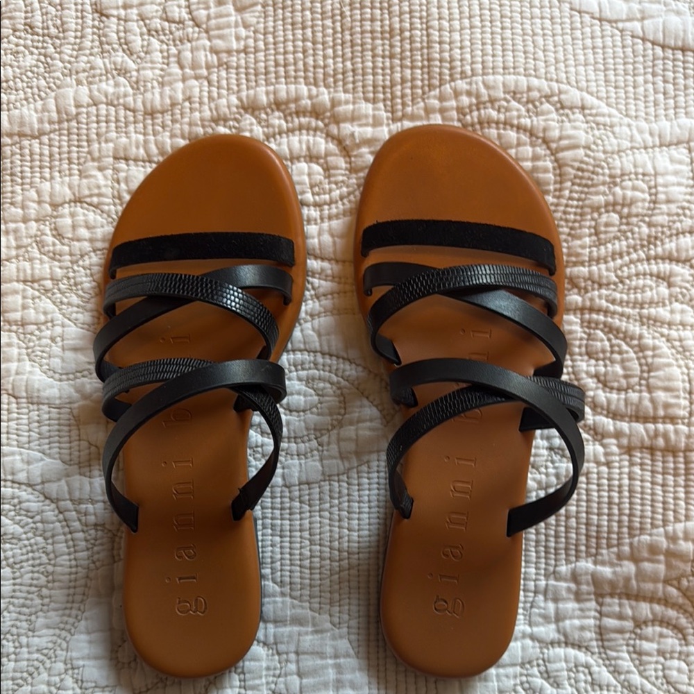 Gianni Bini Black and Brown Sandals